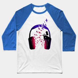 Headphone Music Hang Drum Baseball T-Shirt